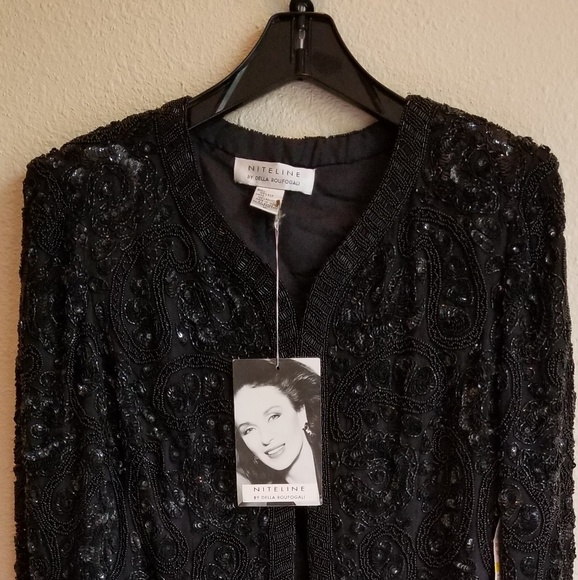 Niteline Della Roufogali braid trm black Jacket - Picture 3 of 4